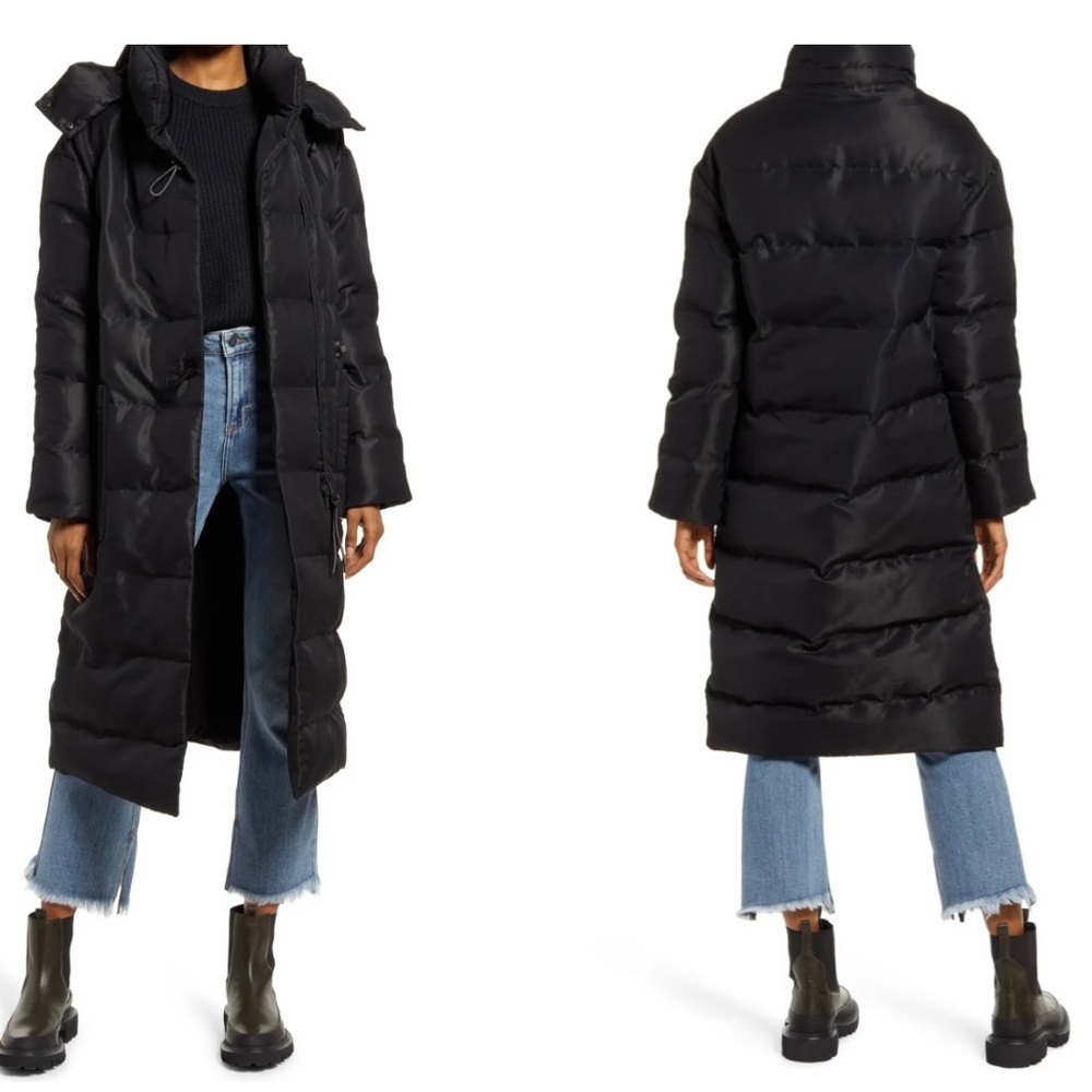 Adidas Stella McCartney long black coat.
